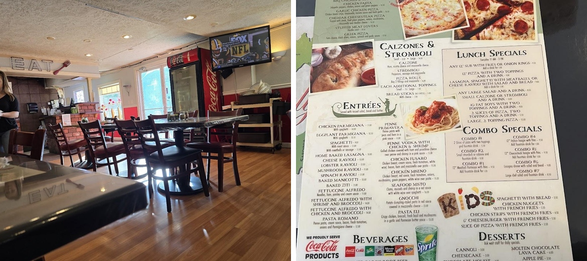 Italian Touch Menu